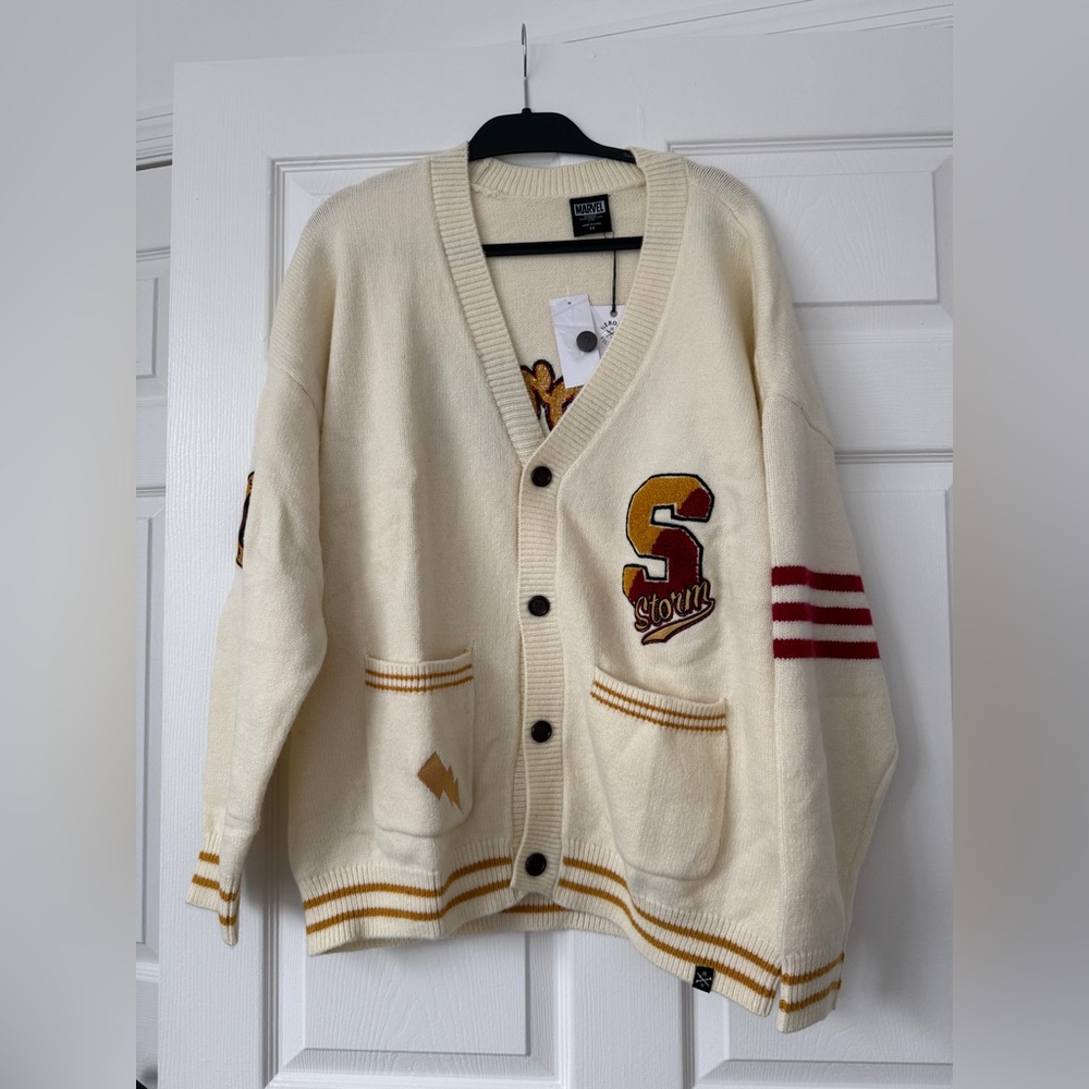 Marvel Storm Cream and Red Women's Cardigan